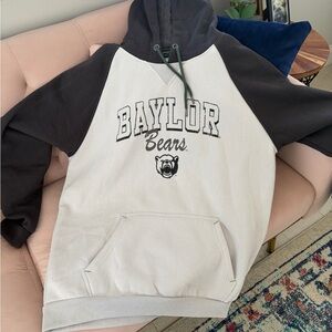 Colosseum Black and White Baylor Bears Hoodie
